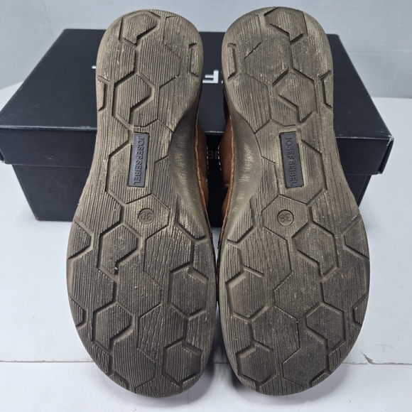 Josef Seibel Brown Women's Fergey 59 Fisherman Leather Sandal Shoes Size 7-7.5 - Picture 7 of 10